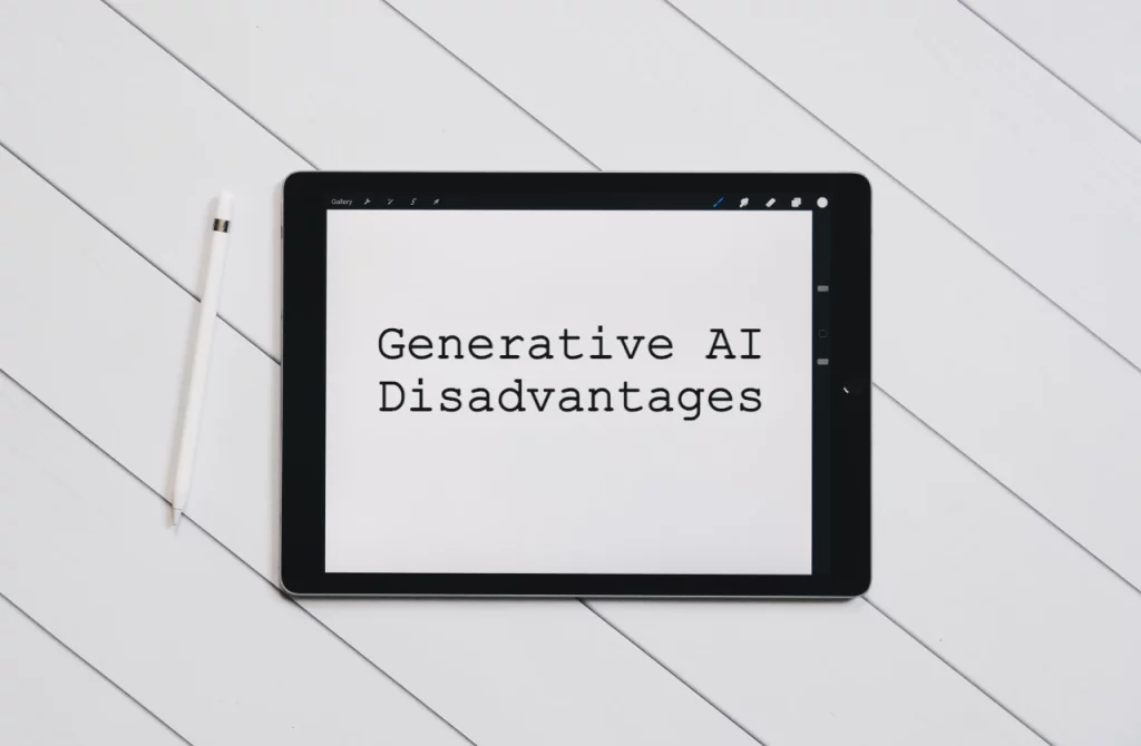 generative AI disadvantages